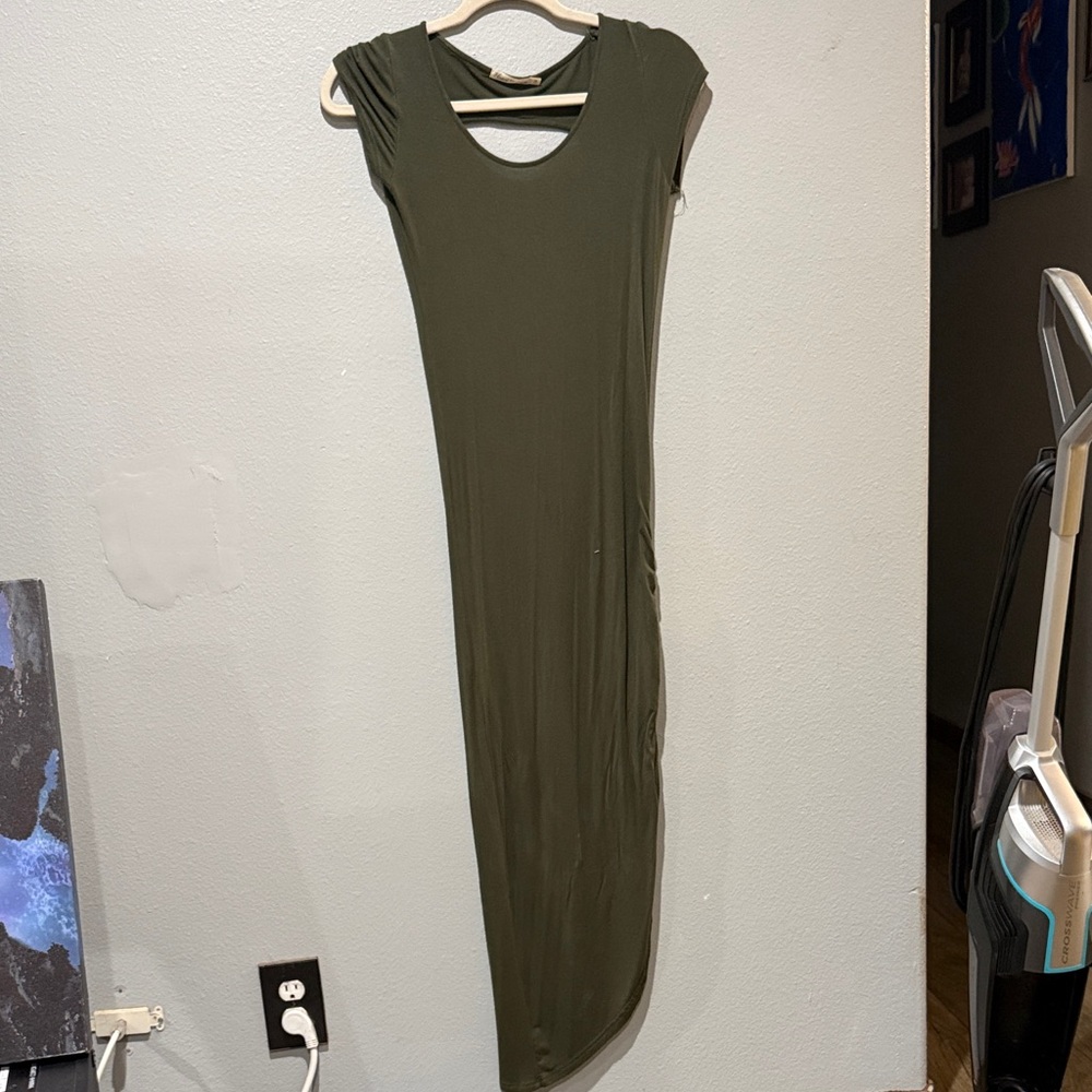 Heart Hips Olive Maxi Dress
